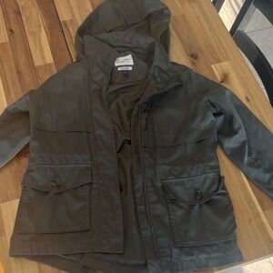 Universal Thread Olive Hooded Rain Jacket